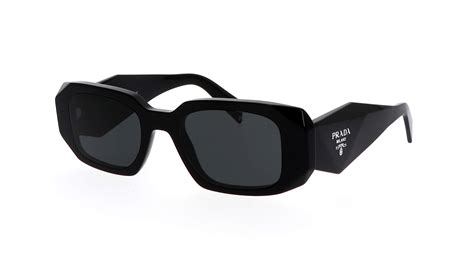 lunette de soleil prada 17ws|Lunettes de soleil Prada Pr17Ws 1Ab5S0 Noir Brillant Rectangle.